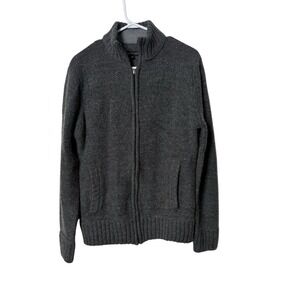 Britches Gray‎ Full Zip Wool Blend Sweater M/M Minimalist Classic Normcore